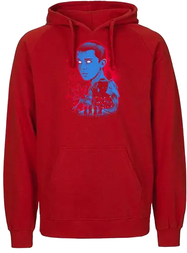 Mystic Teen Stranger - Strange, 80s, demogorgon, eleven, hawkins, lucas, mike, TV, pyschedelic, retro, stranger, trippy, upside down, vintage, will byers, lucas sinclair, nancy wheeler, stranger things movie - Fairtrade Hoodie