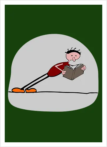 Der geneigte Leser, mit hellem Hintergrund