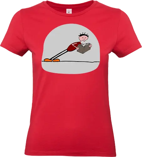 Der geneigte Leser, mit hellem Hintergrund - Lesen, Buch - Standard T-Shirt (Frauen)