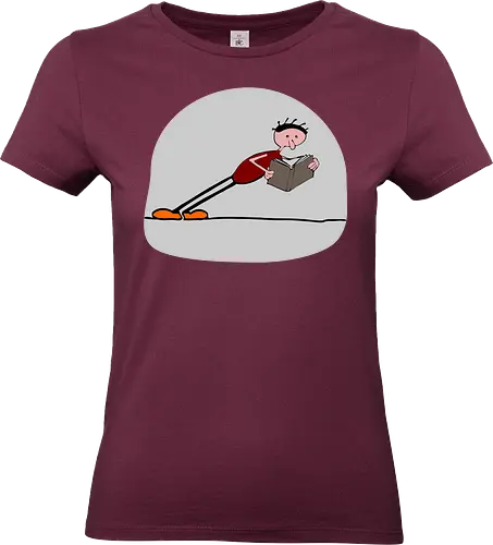 Der geneigte Leser, mit hellem Hintergrund - Lesen, Buch - Standard T-Shirt (Frauen)