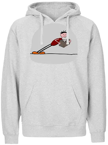 Der geneigte Leser, mit hellem Hintergrund - Lesen, Buch - Fairtrade Hoodie