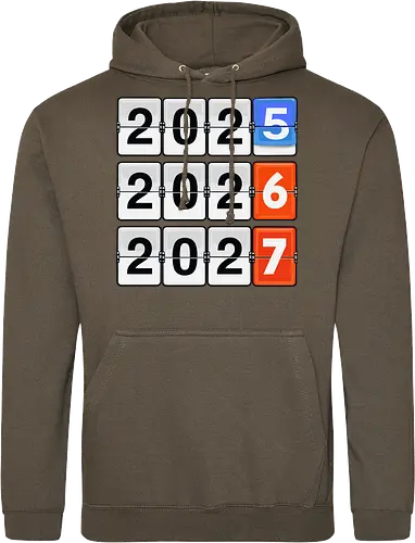 Retro Flip Clock Calendar - 2025 to 2027 Countdown