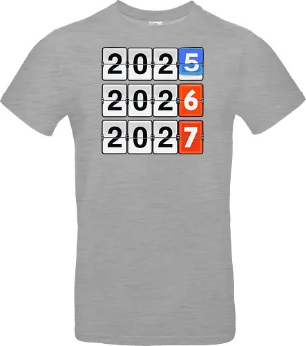 Retro Flip Clock Calendar - 2025 to 2027 Countdown