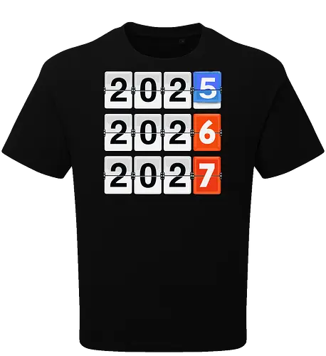 Retro Flip Clock Calendar - 2025 to 2027 Countdown