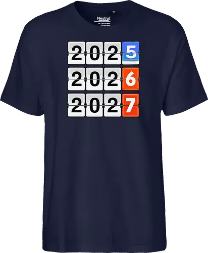 Retro Flip Clock Calendar - 2025 to 2027 Countdown