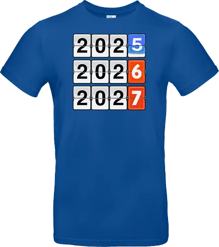 Retro Flip Clock Calendar - 2025 to 2027 Countdown