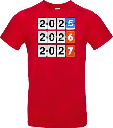 Retro Flip Clock Calendar - 2025 to 2027 Countdown