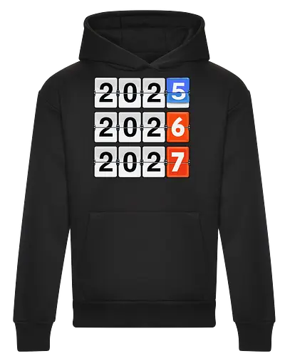 Retro Flip Clock Calendar - 2025 to 2027 Countdown