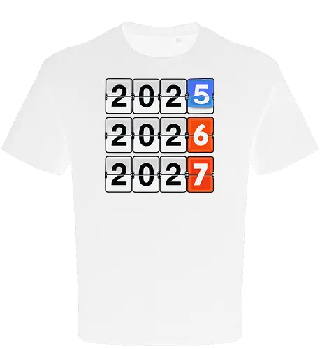 Retro Flip Clock Calendar - 2025 to 2027 Countdown