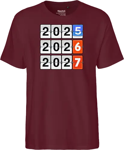 Retro Flip Clock Calendar - 2025 to 2027 Countdown