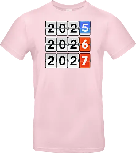 Retro Flip Clock Calendar - 2025 to 2027 Countdown