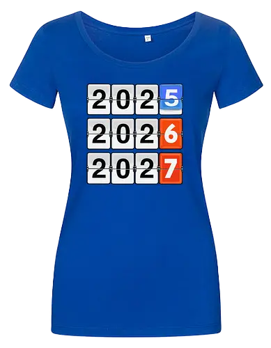 Retro Flip Clock Calendar - 2025 to 2027 Countdown