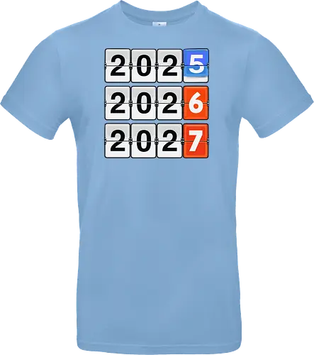 Retro Flip Clock Calendar - 2025 to 2027 Countdown