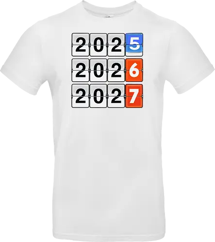 Retro Flip Clock Calendar - 2025 to 2027 Countdown