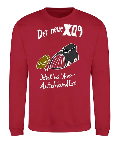 Der neue XQ9, helle Version - SUV, Auto, Klimawandel, Größenwahn - Sweatshirt