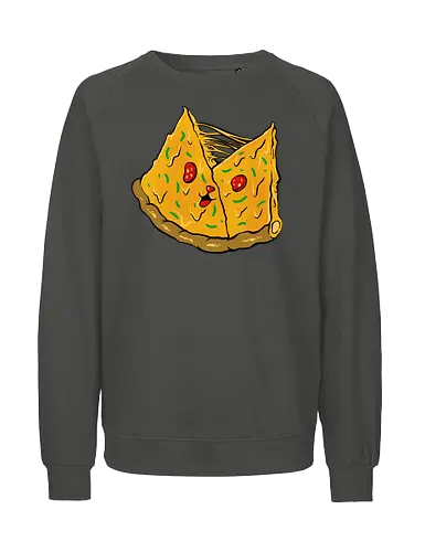 double pizza - pizza, burger, food, cool, funny, vintage, cartoon, logo, classic, brother, sister, friendship - Fairtrade Sweatshirt