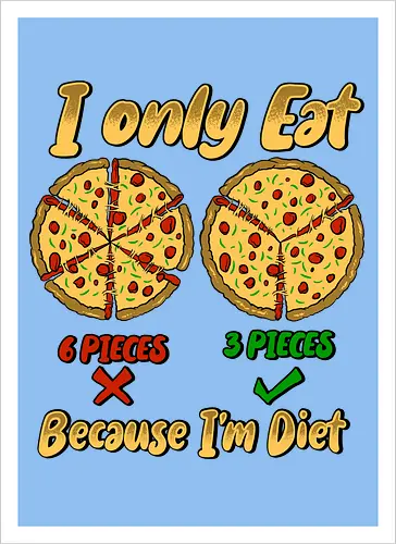 just three piece of pizza