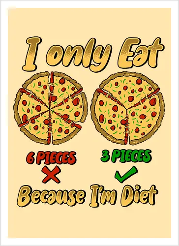 just three piece of pizza