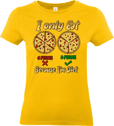 just three piece of pizza - pizza, food, space, astronout, delicious, beverages, meatball, sausages, fastfood, bestfriend - Standard T-Shirt (Frauen)