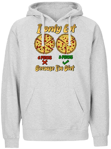 just three piece of pizza - pizza, food, space, astronout, delicious, beverages, meatball, sausages, fastfood, bestfriend - Fairtrade Hoodie
