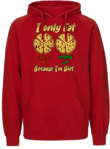 just three piece of pizza - pizza, food, space, astronout, delicious, beverages, meatball, sausages, fastfood, bestfriend - Fairtrade Hoodie