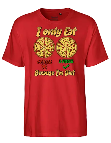 just three piece of pizza - pizza, food, space, astronout, delicious, beverages, meatball, sausages, fastfood, bestfriend - Fairtrade T-Shirt