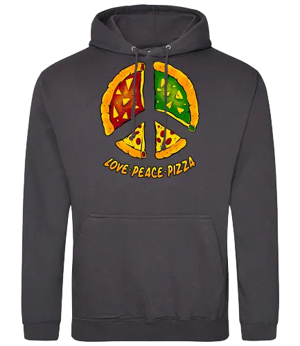 little piece from heaven  - pizza, burger, food, cool, funny, vintage, cartoon, logo, classic, brother, sister, friendship - Standard Hoodie