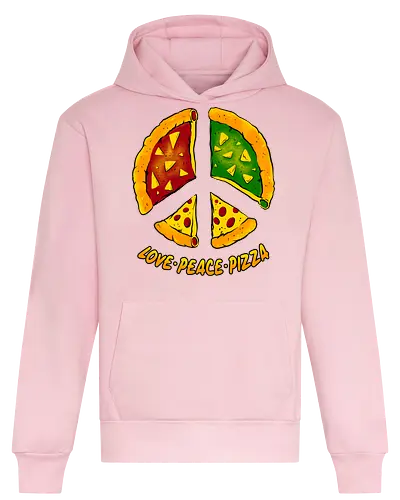little piece from heaven  - pizza, burger, food, cool, funny, vintage, cartoon, logo, classic, brother, sister, friendship - Heavyweight Hoodie