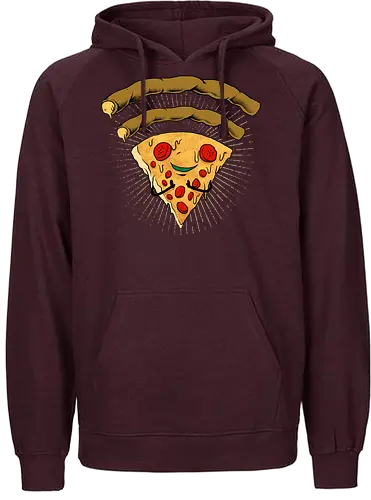 pizza signal  - pizza, food, space, astronout, delicious, beverages, meatball, sausages, fastfood, bestfriend - Fairtrade Hoodie