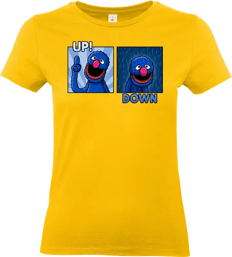 Up and Down! - sad, therapy, funny, retro - Standard T-Shirt (Frauen)