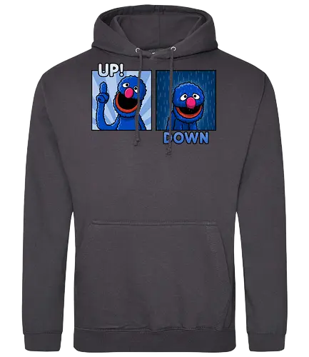 Up and Down! - sad, therapy, funny, retro - Standard Hoodie