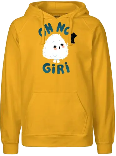 OH NO Giri - onigiri, sushi, japanese, kawaii, cute, Japan - Fairtrade Hoodie