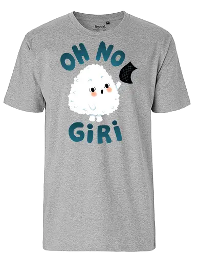 OH NO Giri - onigiri, sushi, japanese, kawaii, cute, Japan - Fairtrade T-Shirt