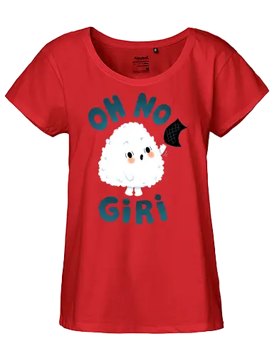 OH NO Giri - onigiri, sushi, japanese, kawaii, cute, Japan - Fairtrade Girl Shirt