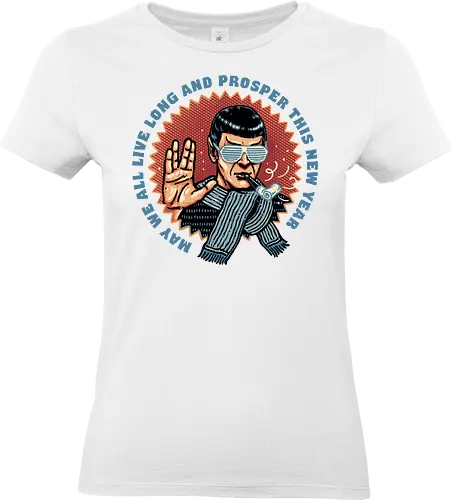 Prosperous New Year - Movies, film, TV show, TV series, Sci-fi, science fiction, New Year, prosper, funny, humor - Standard T-Shirt (Frauen)