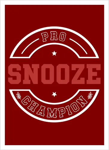 Pro Snooze Champion - Varsity Style Sleep Graphic