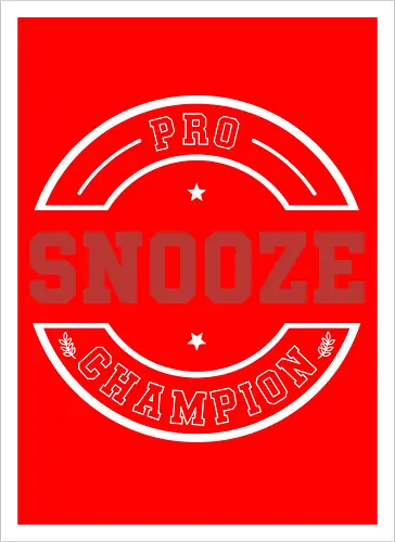 Pro Snooze Champion - Varsity Style Sleep Graphic