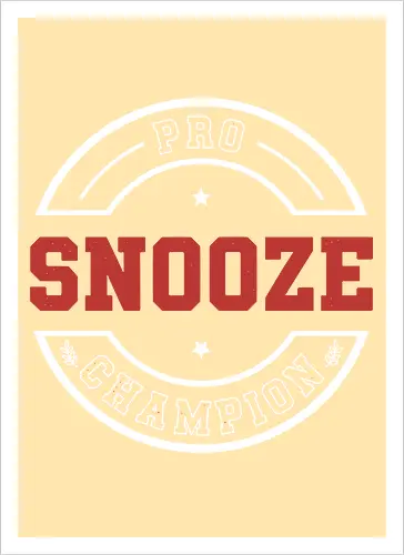 Pro Snooze Champion - Varsity Style Sleep Graphic