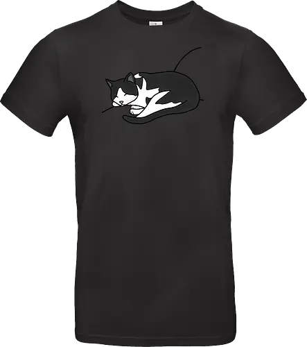 Leska - Katze, Cat, Tier, Haustier, pet, süß, cute, Comic, Cartoon, schwarz, weiß