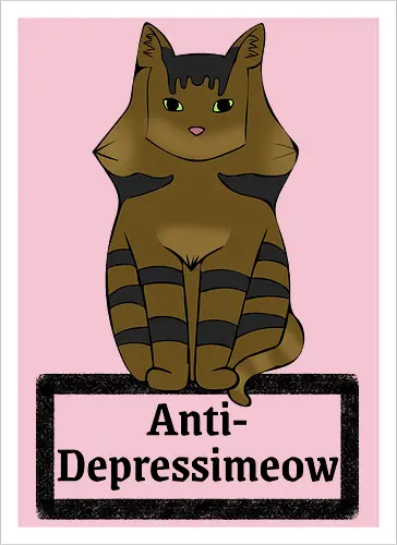Anti-Depressimeow (schwarz)
