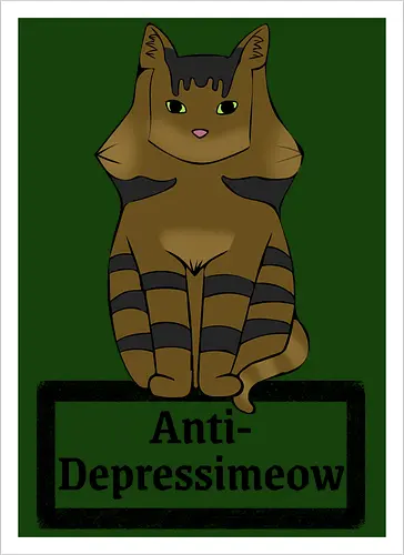 Anti-Depressimeow (schwarz)