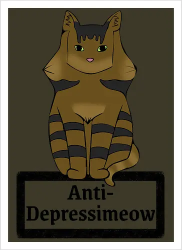 Anti-Depressimeow (schwarz)