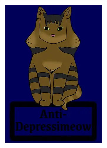 Anti-Depressimeow (schwarz)
