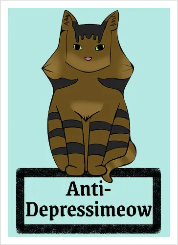 Anti-Depressimeow (schwarz)