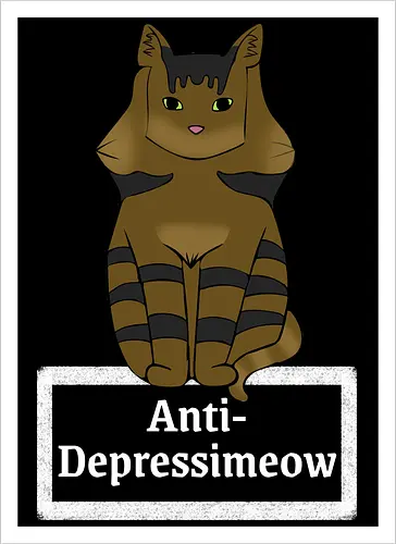 Anti-Depressimeow (weiß)