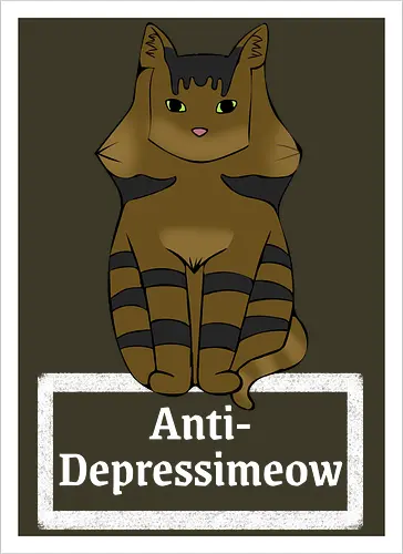 Anti-Depressimeow (weiß)