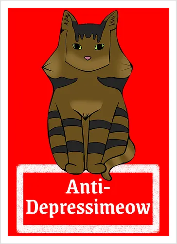 Anti-Depressimeow (weiß)