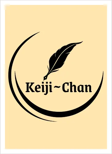 Keiji~Chan Logo (schwarz) - Rücken