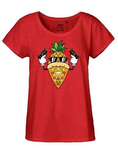 sweet mafia - pizza, mafie, pineapple, fresh, burger, food, cool, funny, vintage, cartoon, logo, classic, flag, nation, voted, friendship - Fairtrade Girl Shirt