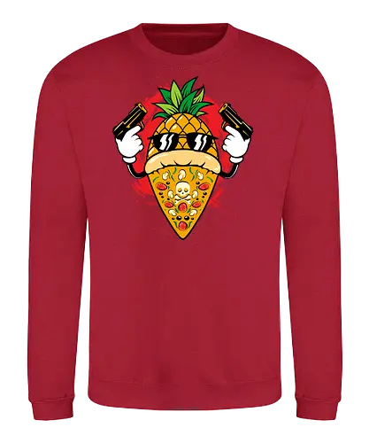 sweet mafia - pizza, mafie, pineapple, fresh, burger, food, cool, funny, vintage, cartoon, logo, classic, flag, nation, voted, friendship - Sweatshirt